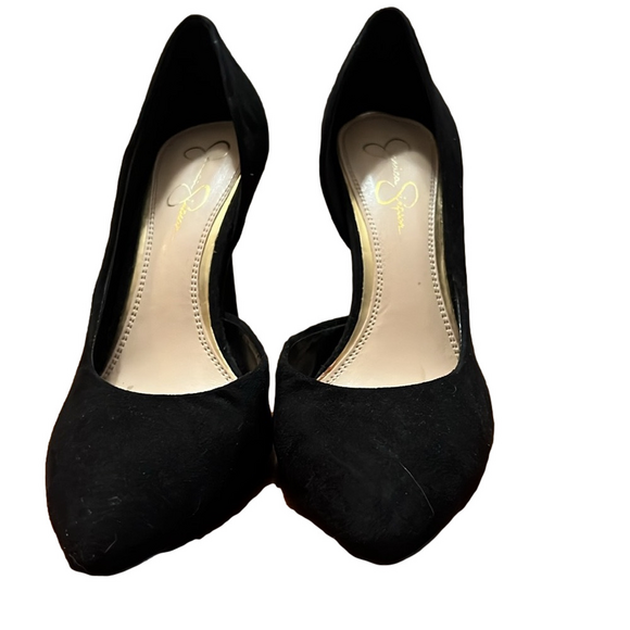 Jessica Simpson Shoes - Jessica Simpson Black Suede 7.5B Pumps